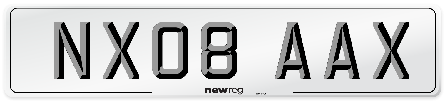 NX08 AAX Number Plate from New Reg